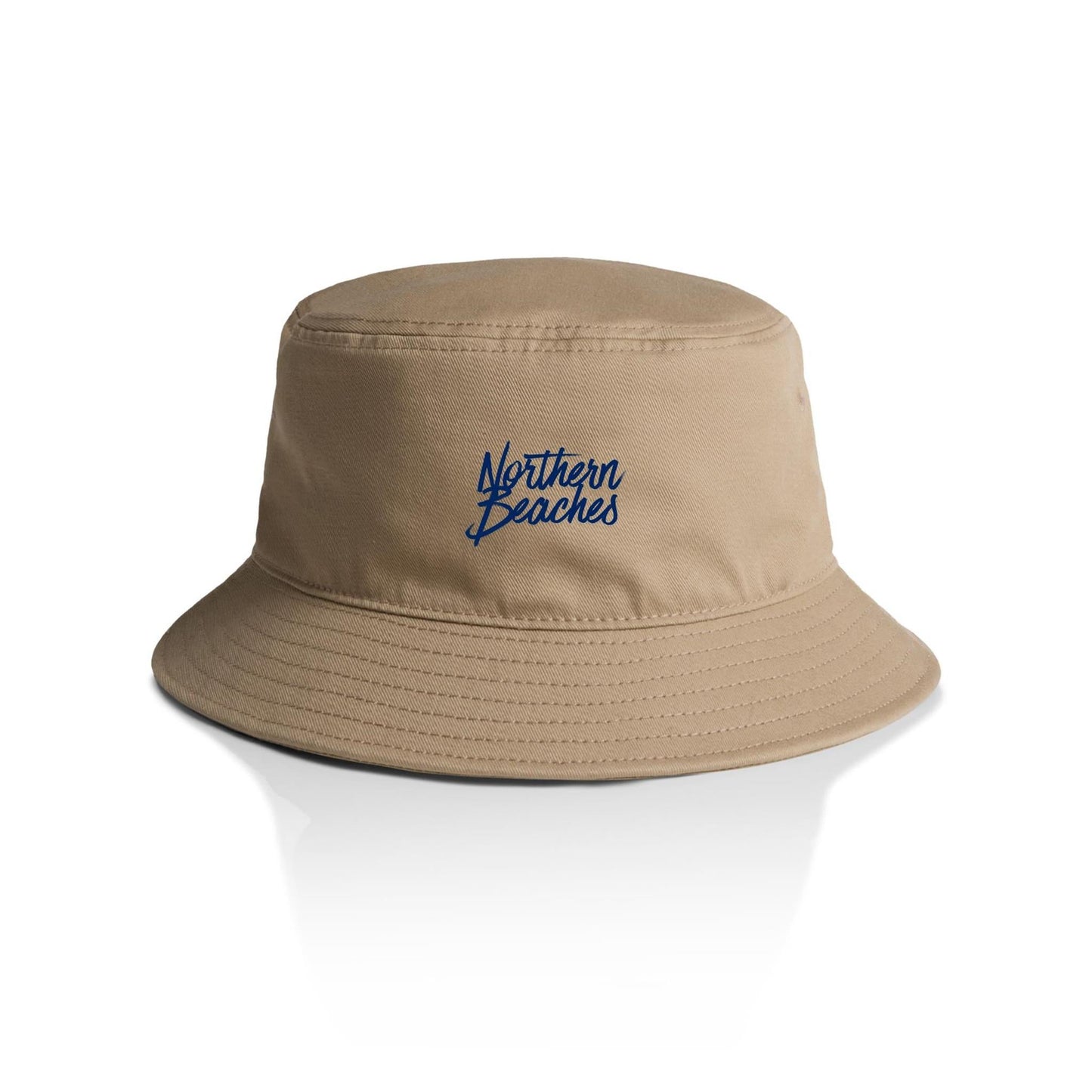 AS Colour Bucket Hat Northern Beaches Navy font