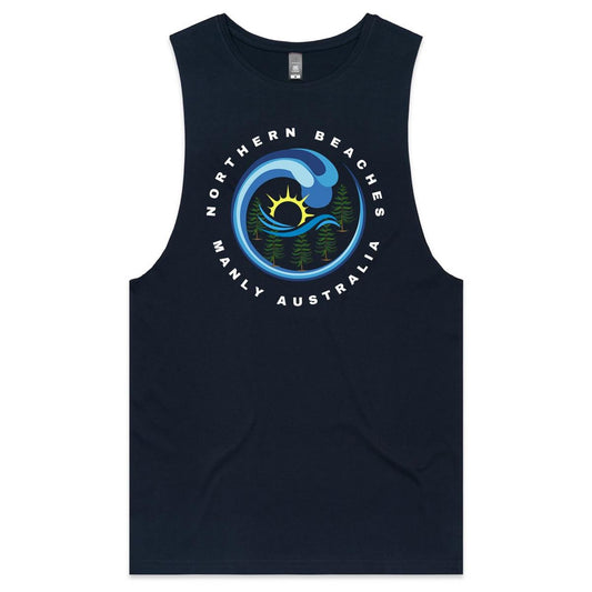 Northern Beaches Manly Australia custom logo AS Colour Barnard - Mens Tank