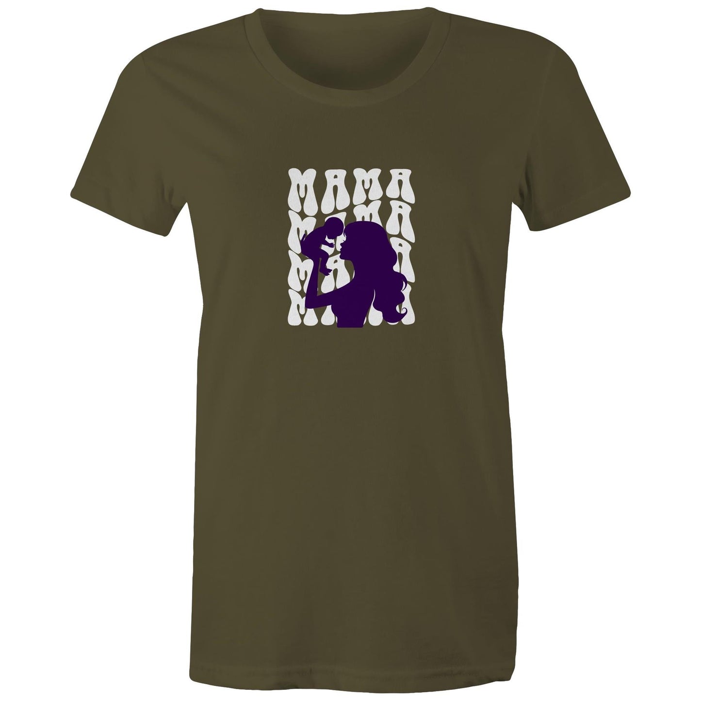 Women's Maple Tee Mama Print