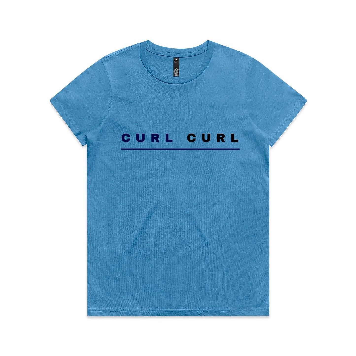 Lost Manly custom logo Curl Curl edition AS Colour Women's Maple Tee - Lost Manly Shop