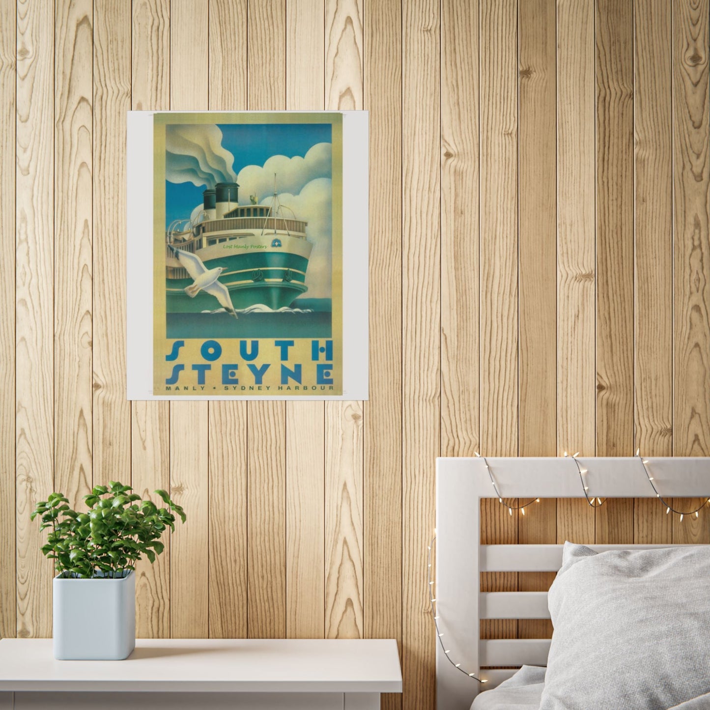 Custom Order your Lost Manly Poster - Nautical Wall Art, Coastal Decor, Beach House Print, Gift for Sailors, Age Spots Included