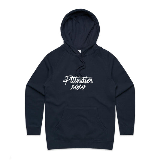 Lost Manly Women's Hoodie Pittwater xoxo custom logo edition - Lost Manly Shop