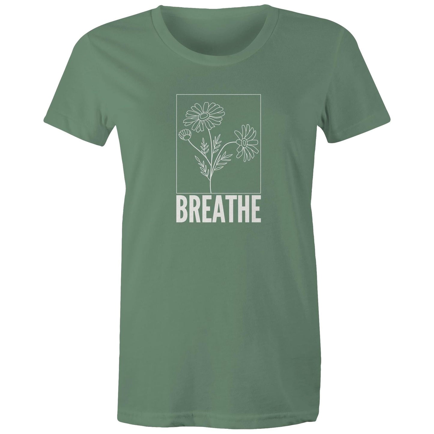 Women's Maple Tee Breathe Logo Print