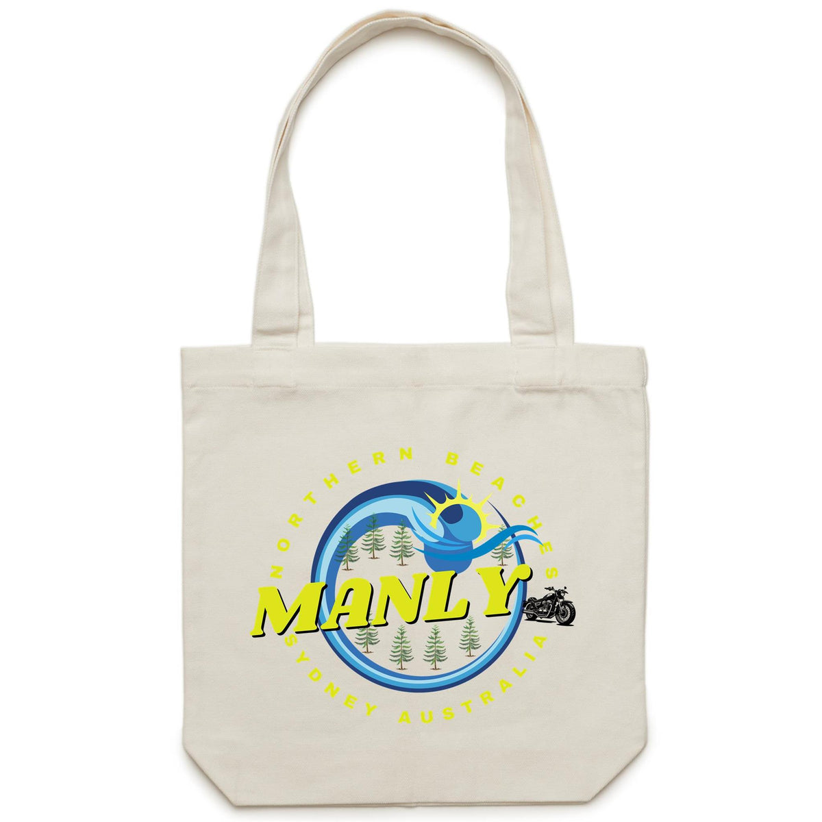 Lost Manly custom logo Manly Australia edition AS Colour - Shoulder Canvas Tote Bag - Lost Manly Shop