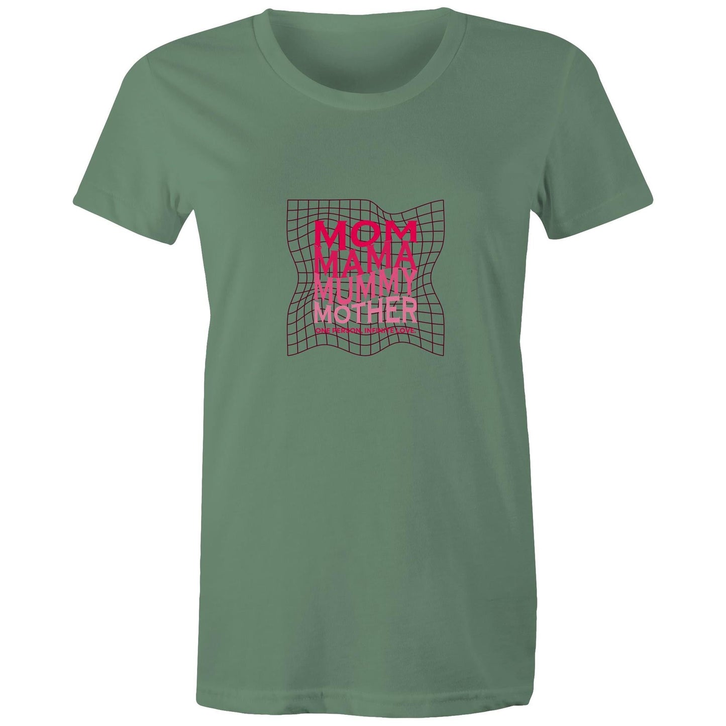 Women's Maple Tee Mom Mama Mother Print