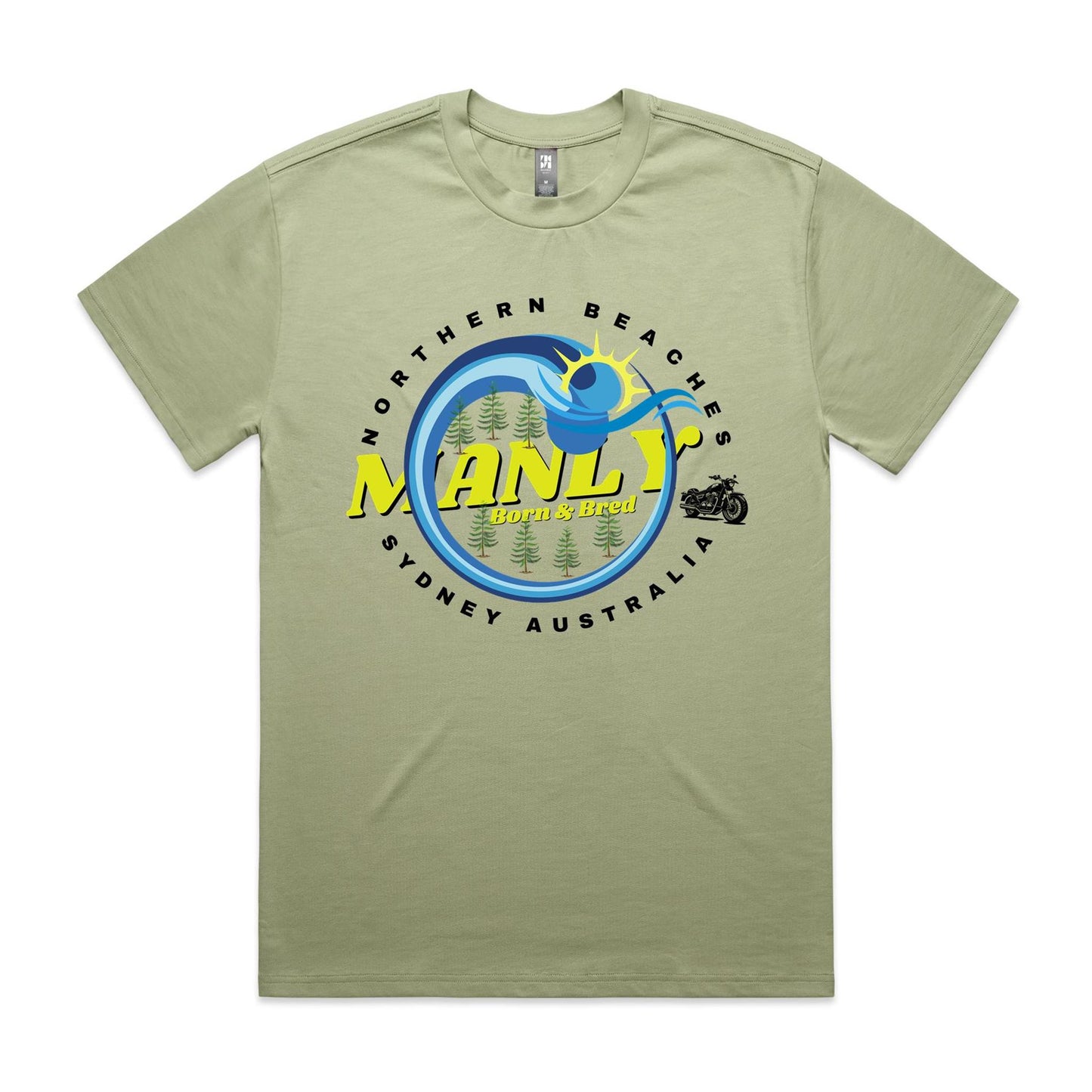 Lost Manly custom logo The Manly Barry Born & Bred edition - AS Colour Heavy Tee - Lost Manly Shop