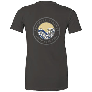 AS Colour - Women's Maple Tee South Curl Curl logo on change logo with our personalisation option - Lost Manly Shop