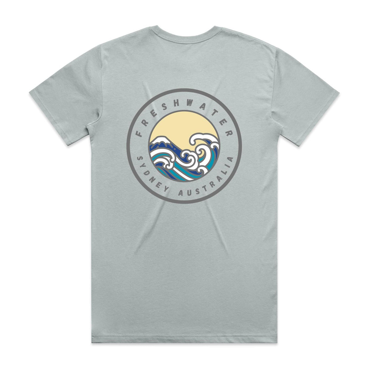 Freshwater Sydney Australia custom double logo collection Comfy Cotton Tee - Lost Manly Shop