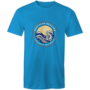 Mens Cotton T-Shirt Northern Beaches Collaroy logo - Lost Manly Shop