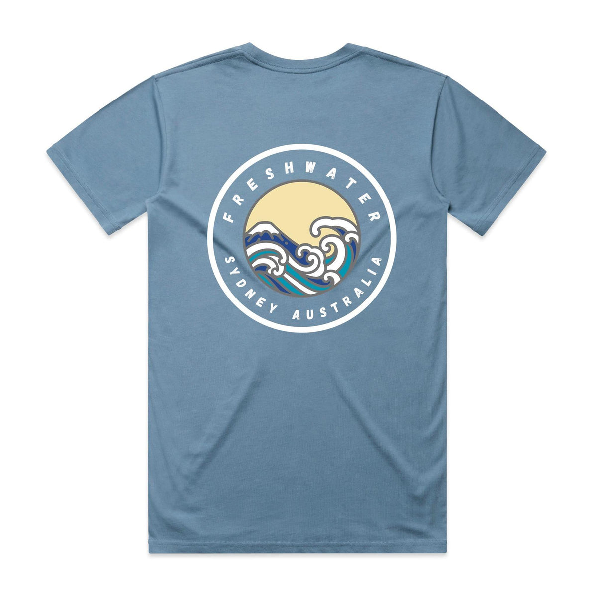 Freshwater Sydney Australia Double Logo Collection Comfy Cotton Tee - Lost Manly Shop