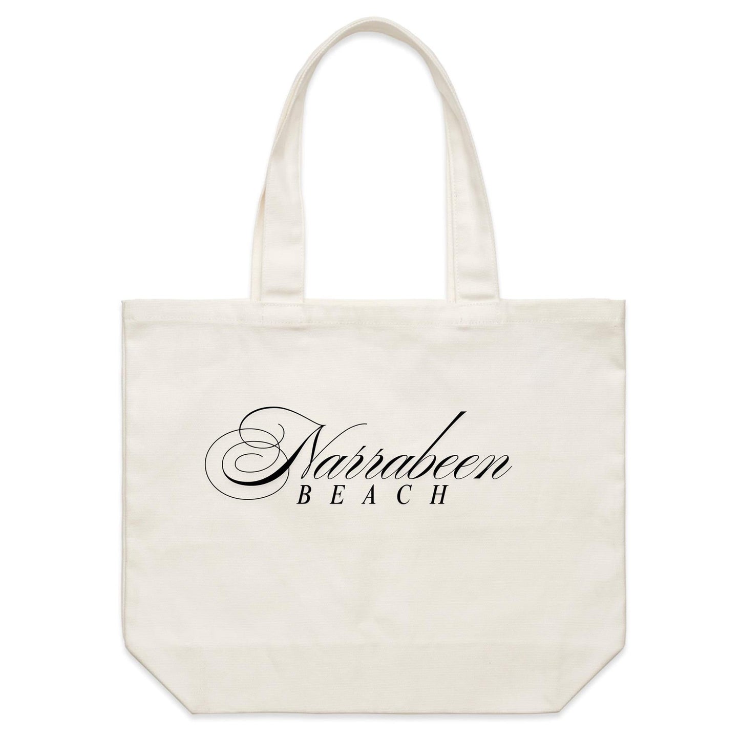 AS Colour - Shoulder Canvas Tote Bag Narrabeen Beach custom logo