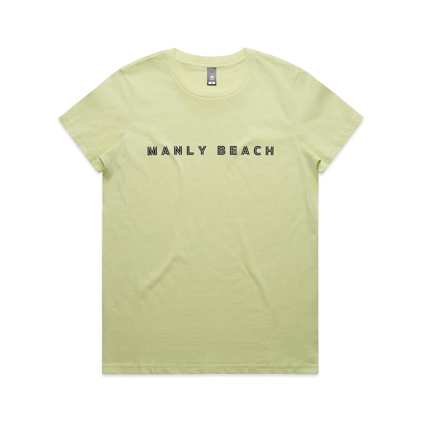 Manly Beach custom logo AS Colour Women's Maple Tee