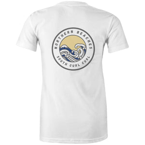 AS Colour - Women's Maple Tee South Curl Curl logo on change logo with our personalisation option - Lost Manly Shop