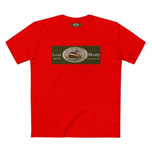 Lost Manly T-Shirt Original Lost Manly Trademark Custom Logo Limited Edition - Lost Manly Emporium