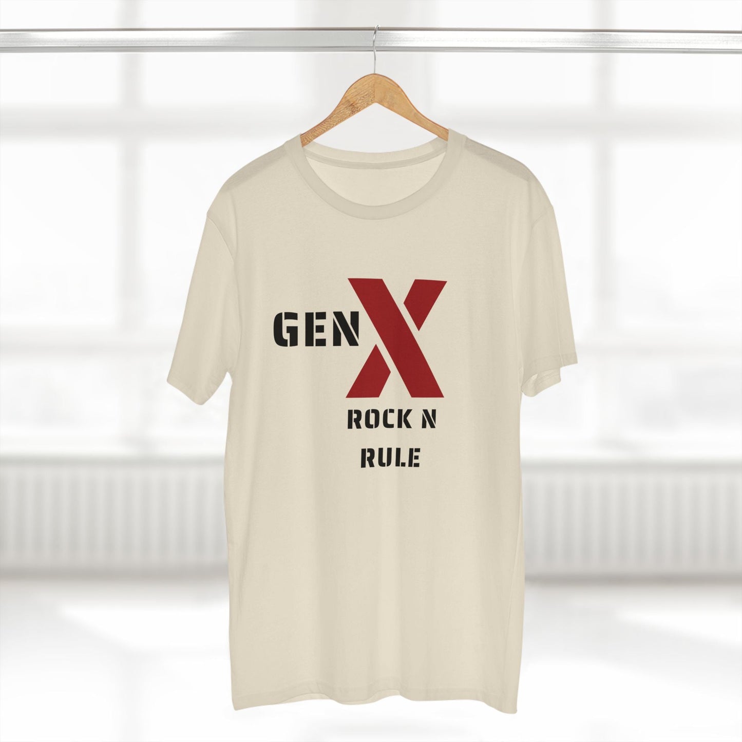 Gen X Rock n Rule Graphic Tee - Nostalgic Gen X T-Shirt, Vintage Style Tee, Gift for Generation X, Casual Wear, Retro Shirt