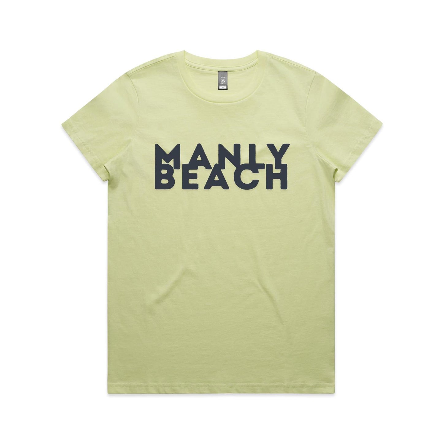 Lost Manly custom logo Manly Beach edition AS Colour Women's Maple Tee - Lost Manly Shop