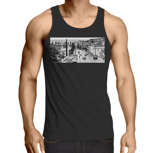 Vintage Manly Tyre Man Sydney Road Cotton Singlet | Northern Beaches