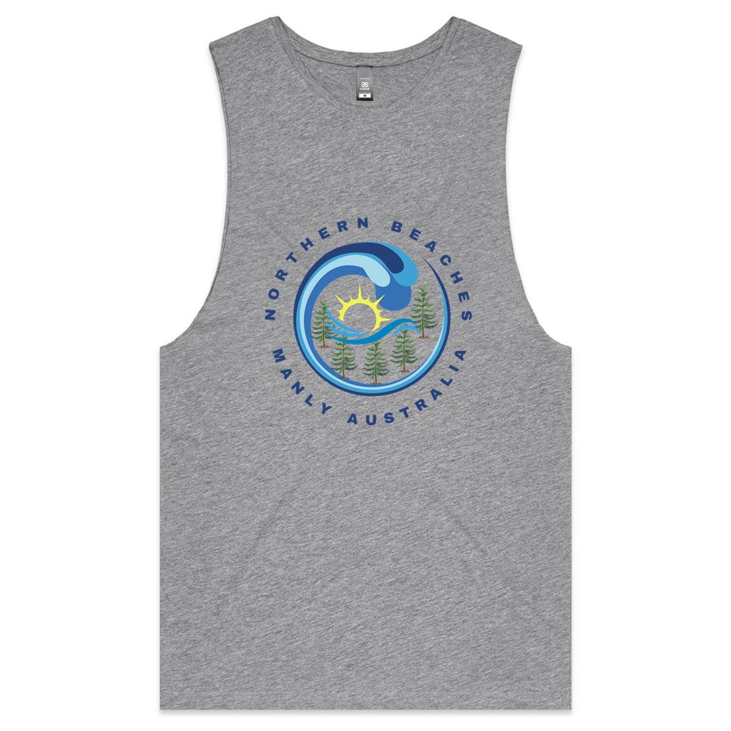 Lost Manly custom logo edition AS Colour Barnard - Mens Tank Top Tee - Lost Manly Shop