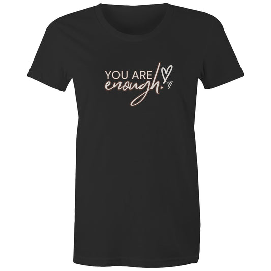 Women's Maple Tee You are Enough Print