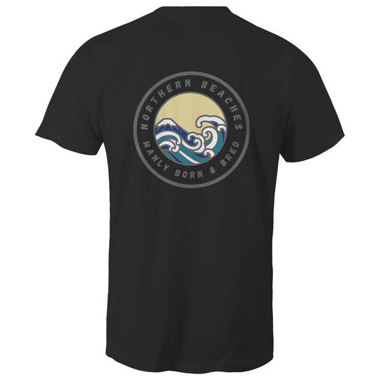 Manly Born and Bred Northern Beaches Sydney Australia Printed Logo T-Shirt
