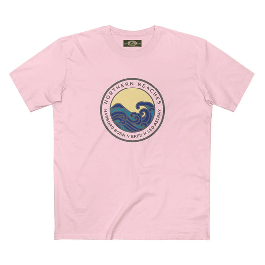 T-Shirt Northern Beaches Harbord Born n Bred n Led Astray Custom Logo Front