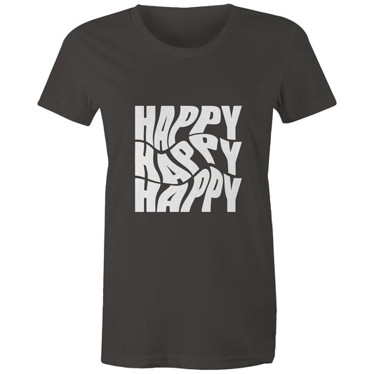 Women's Maple Tee Happy