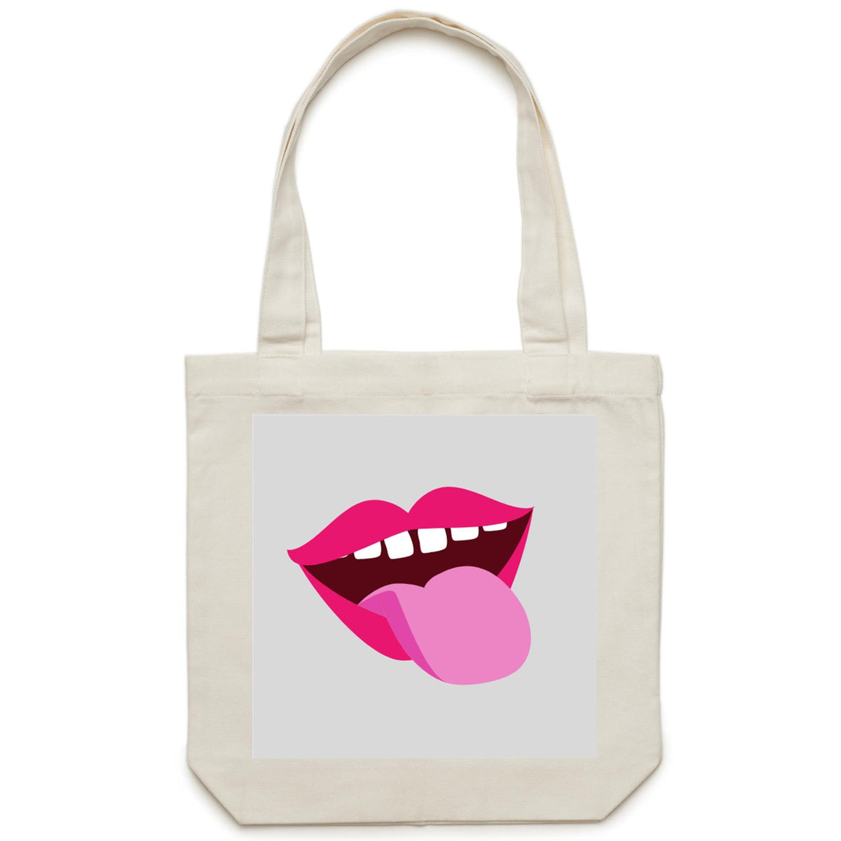 Lost Manly custom logo mouthy edition AS Colour - Shoulder Canvas Tote Bag - Lost Manly Shop