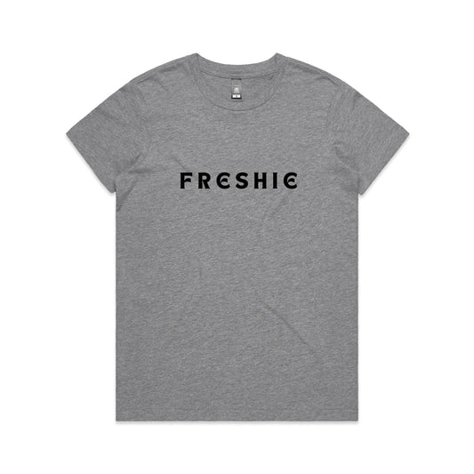 AS Colour Women's Maple Tee Freshie custom logo black font