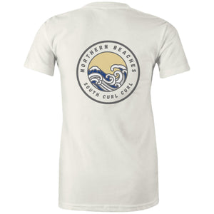AS Colour - Women's Maple Tee South Curl Curl logo on change logo with our personalisation option - Lost Manly Shop