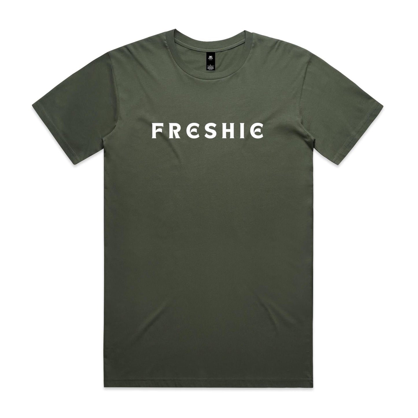 AS Colour Staple Tee Freshie custom logo white font