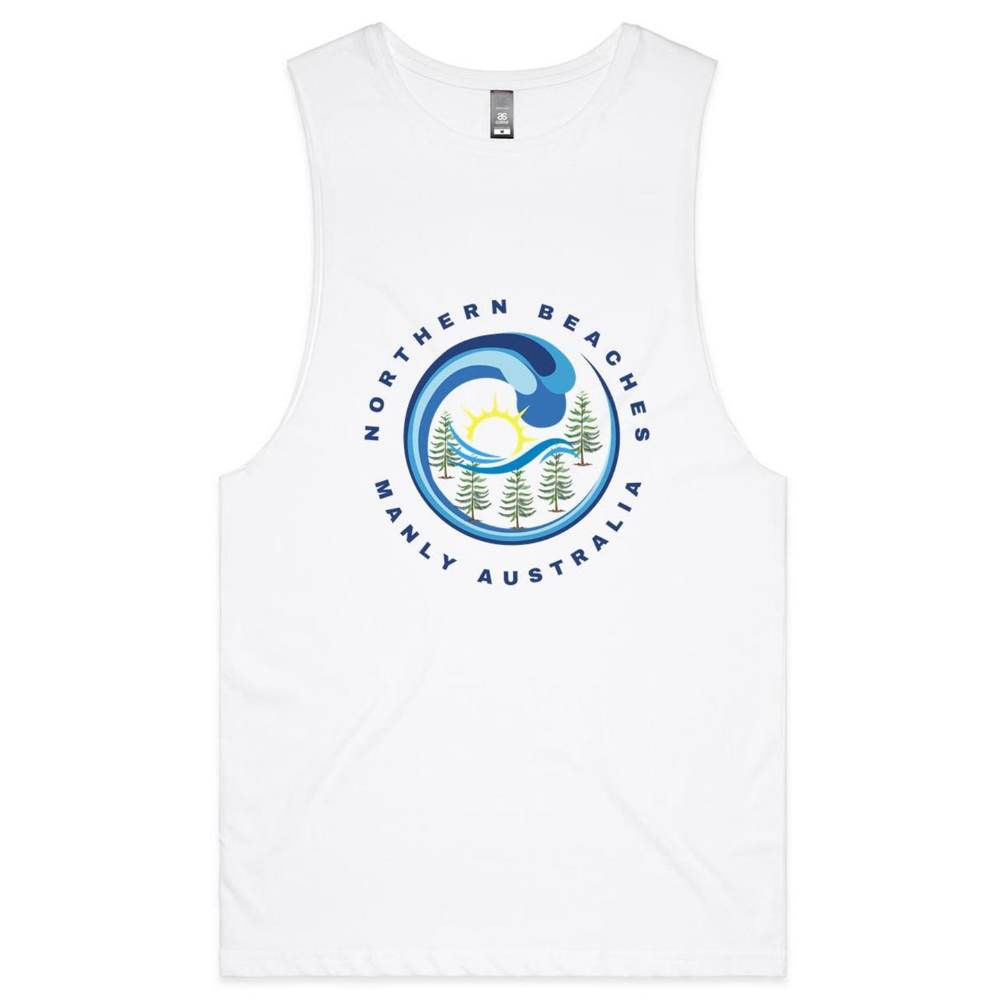 Lost Manly custom logo edition AS Colour Barnard - Mens Tank Top Tee - Lost Manly Shop