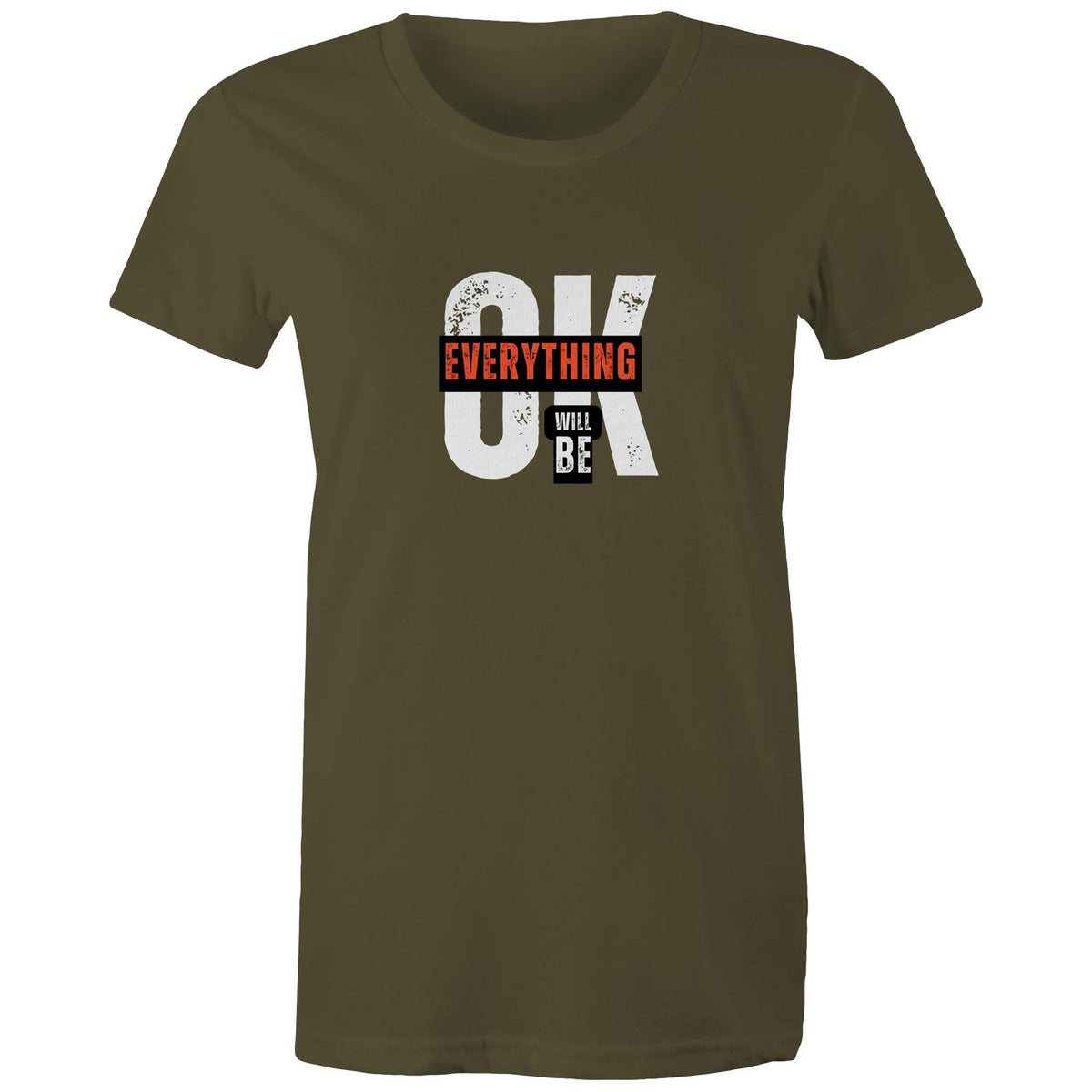 Women's Maple Tee Everything will be OK