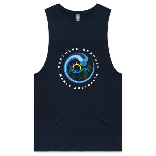 Lost Manly custom logo edition AS Colour Barnard - Mens Tank Top Tee - Lost Manly Shop