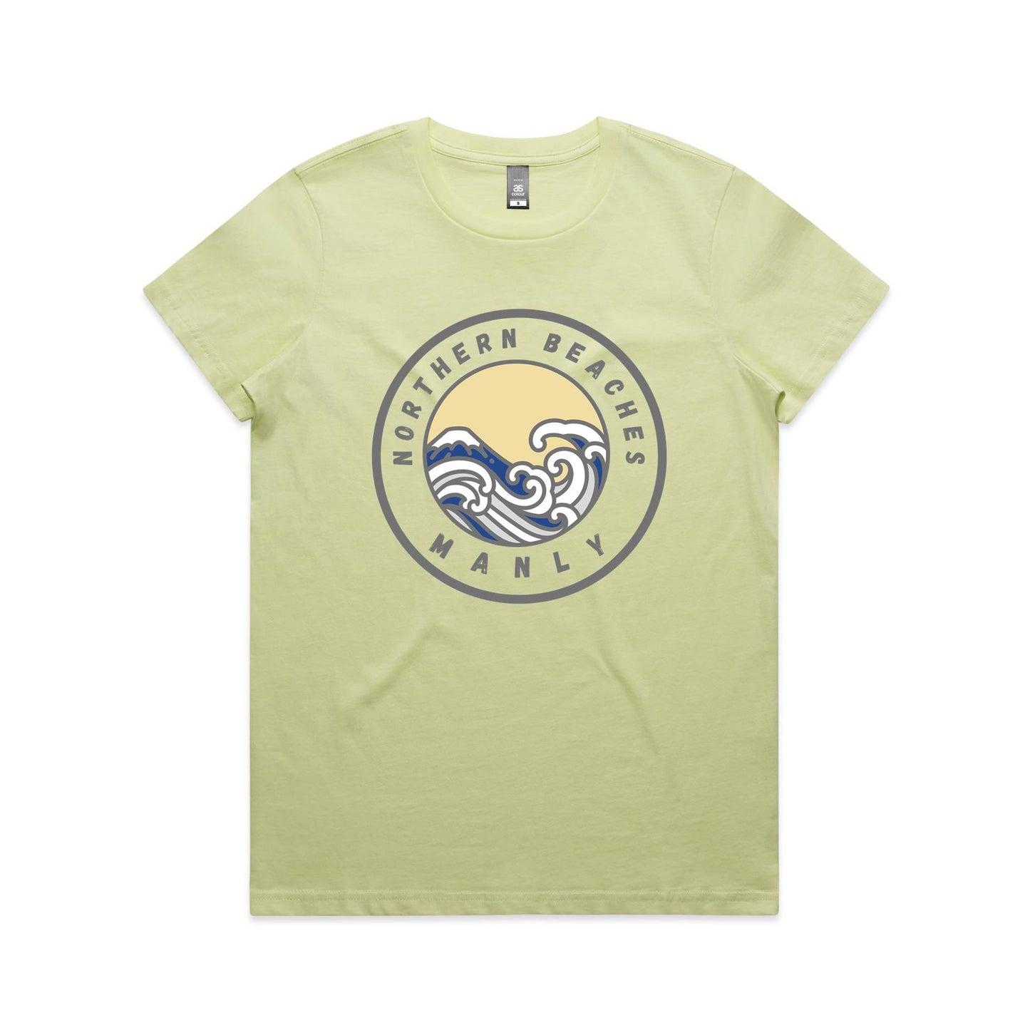 Lost Manly Custom Logo Northern Beaches Manly Edition AS Colour Women's Maple Tee - Lost Manly Shop