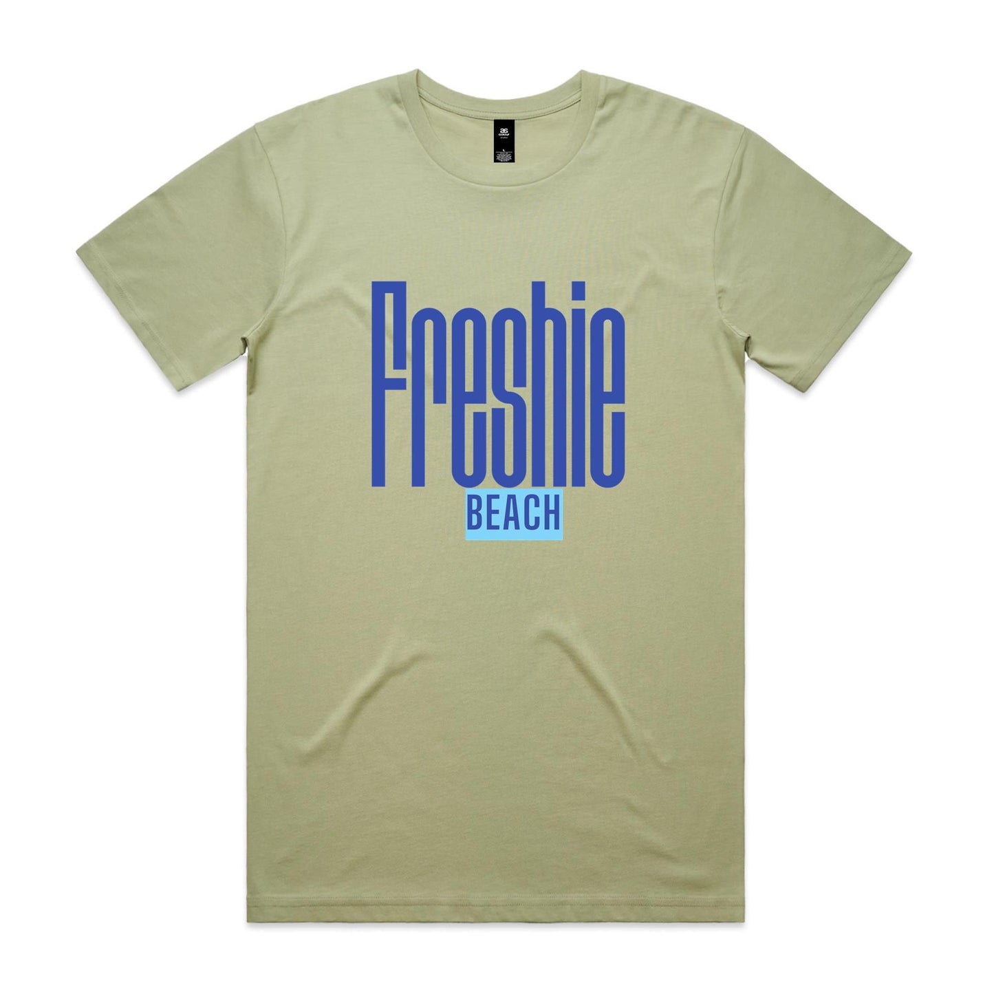 Lost Manly custom logo Freshie Beach AS Colour Staple Tee - Lost Manly Shop