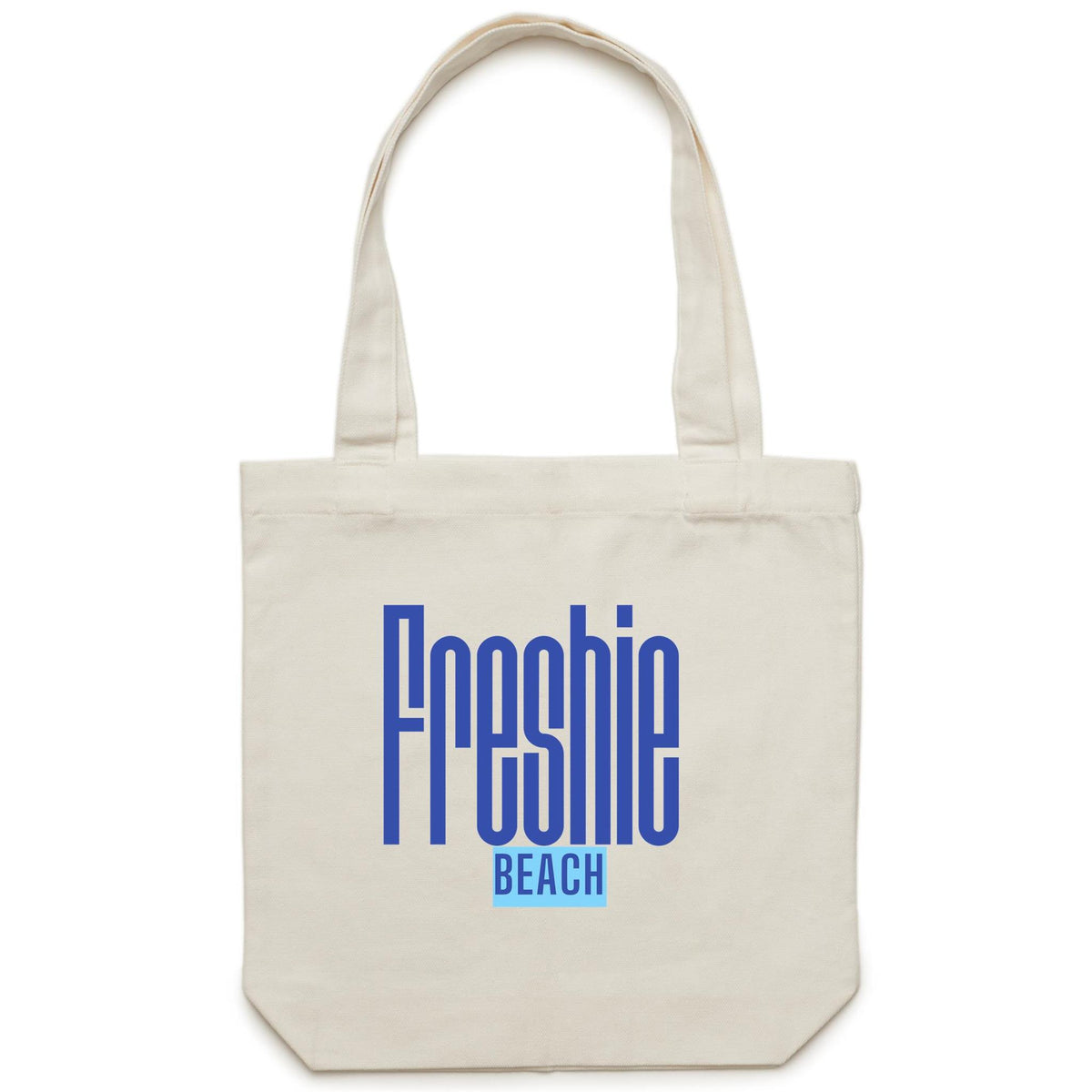 Lost Manly custom logo Freshie Beach edition AS Colour - Shoulder Canvas Tote Bag - Lost Manly Shop