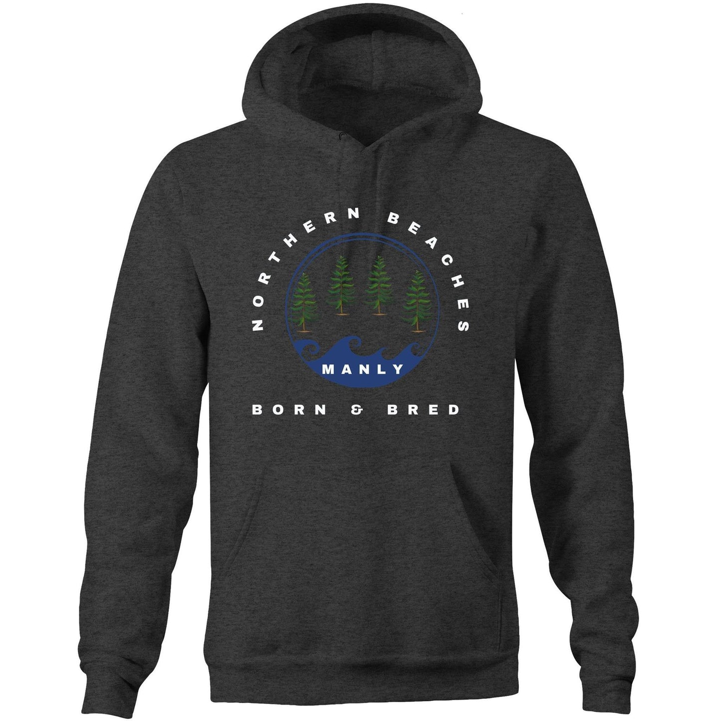 Pocket Hoodie with customised logo design - Lost Manly Shop
