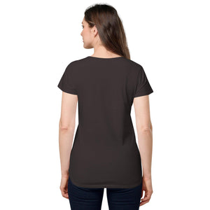 Women’s round neck tee with logo in 2 places - Lost Manly Shop