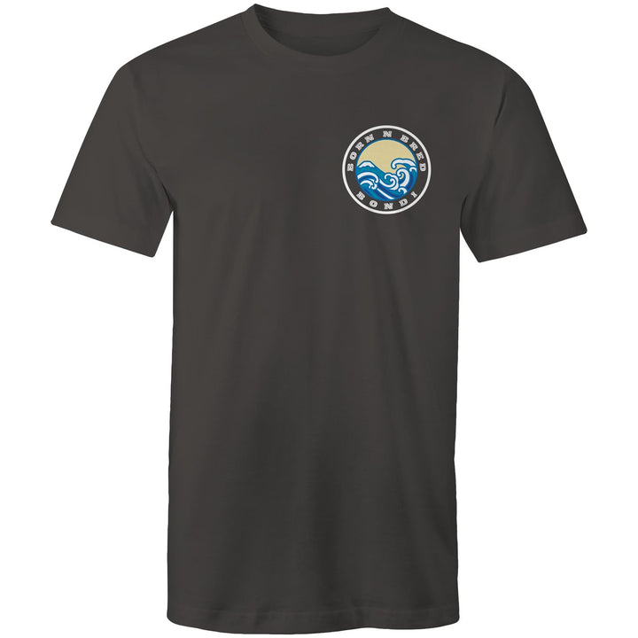 Bondi Born n Bred / Bilgola custom logos printed on AS Colour Staple - Mens T-Shirt 