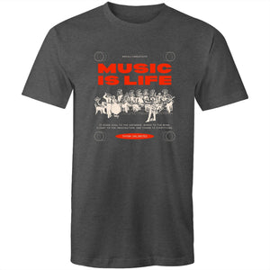 Mens T-Shirt Music is Life 