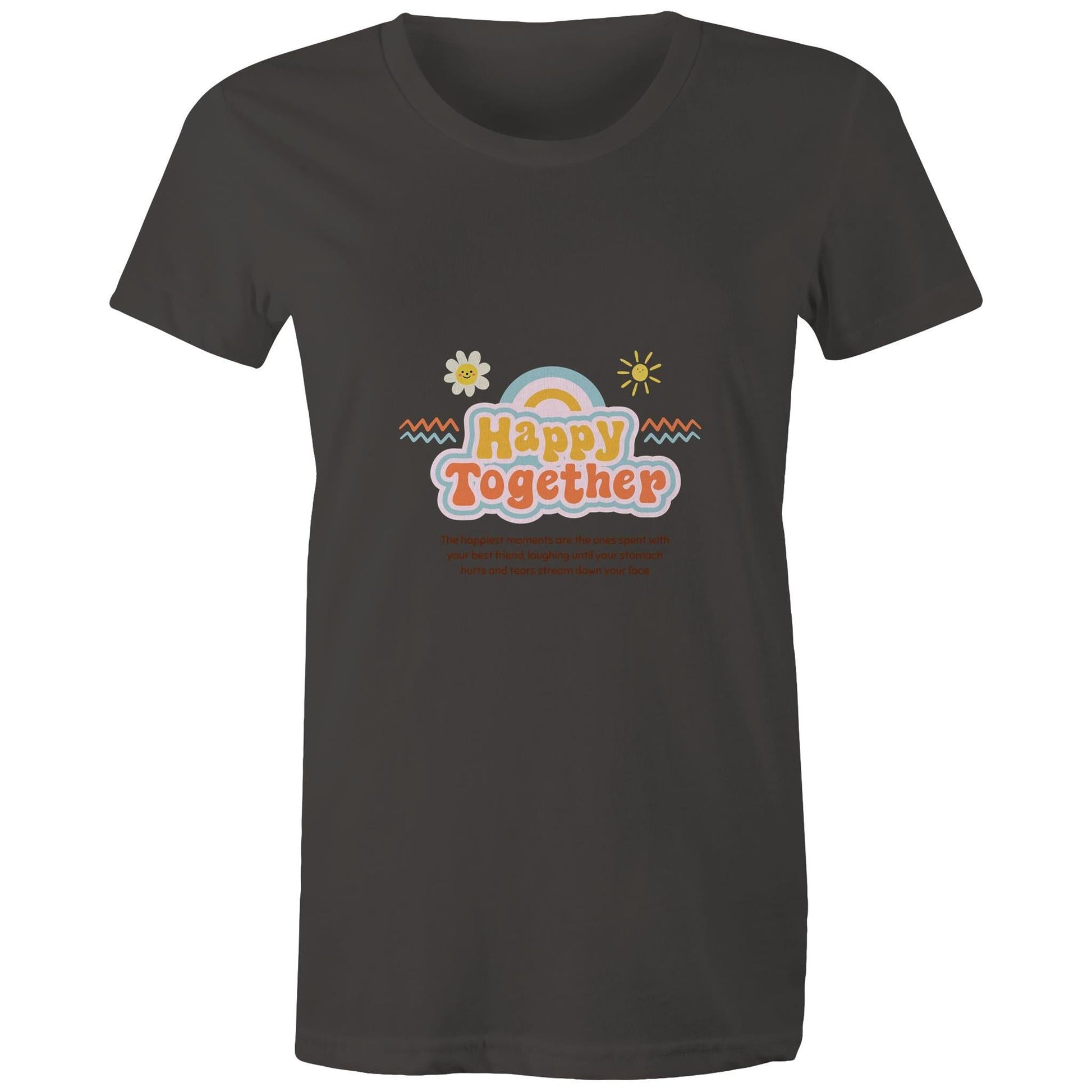 Maple Tee Happy Together Logo Print 