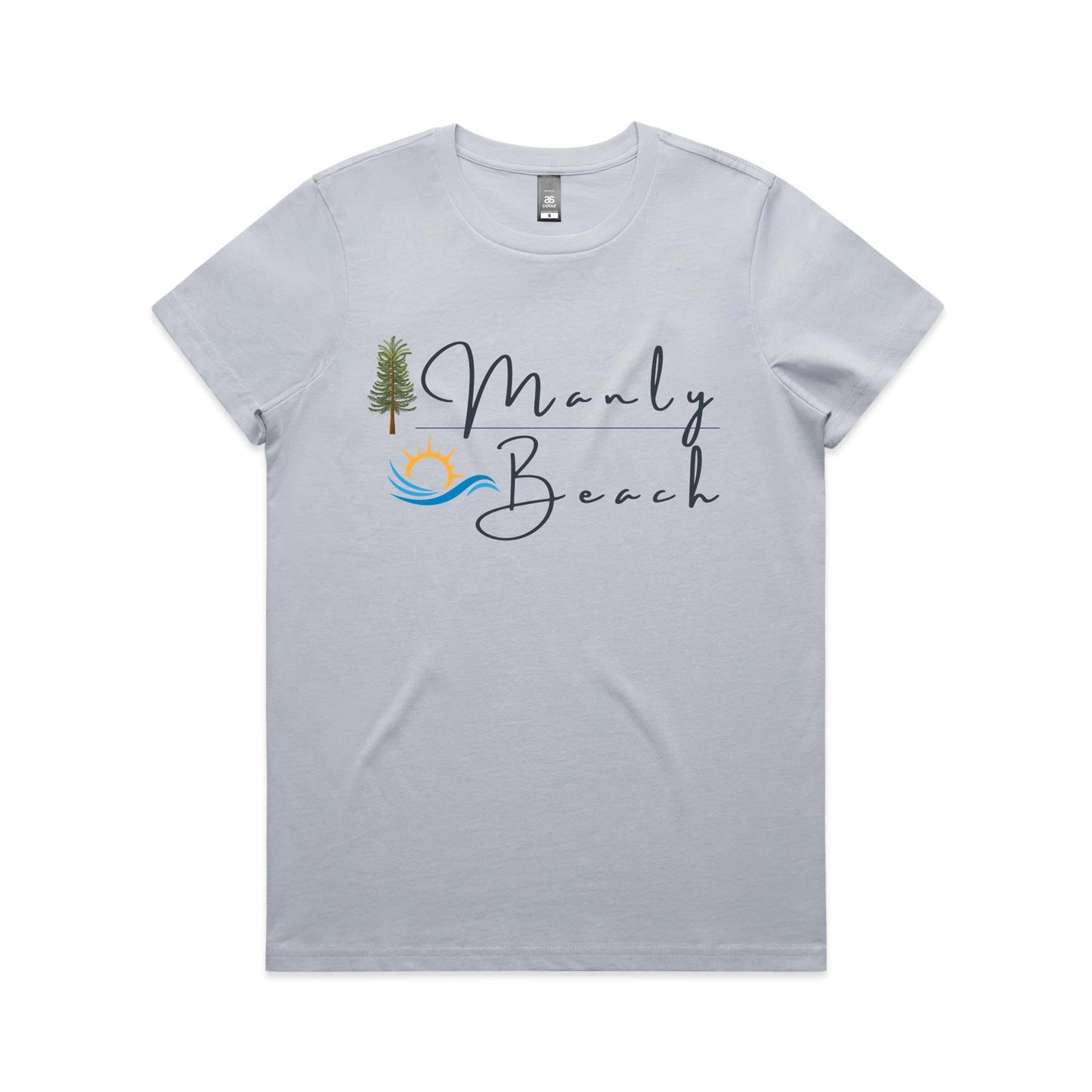 Lost Manly Custom Manly Beach Logo Limited Edition AS Colour Women's Maple Tee - Lost Manly Shop