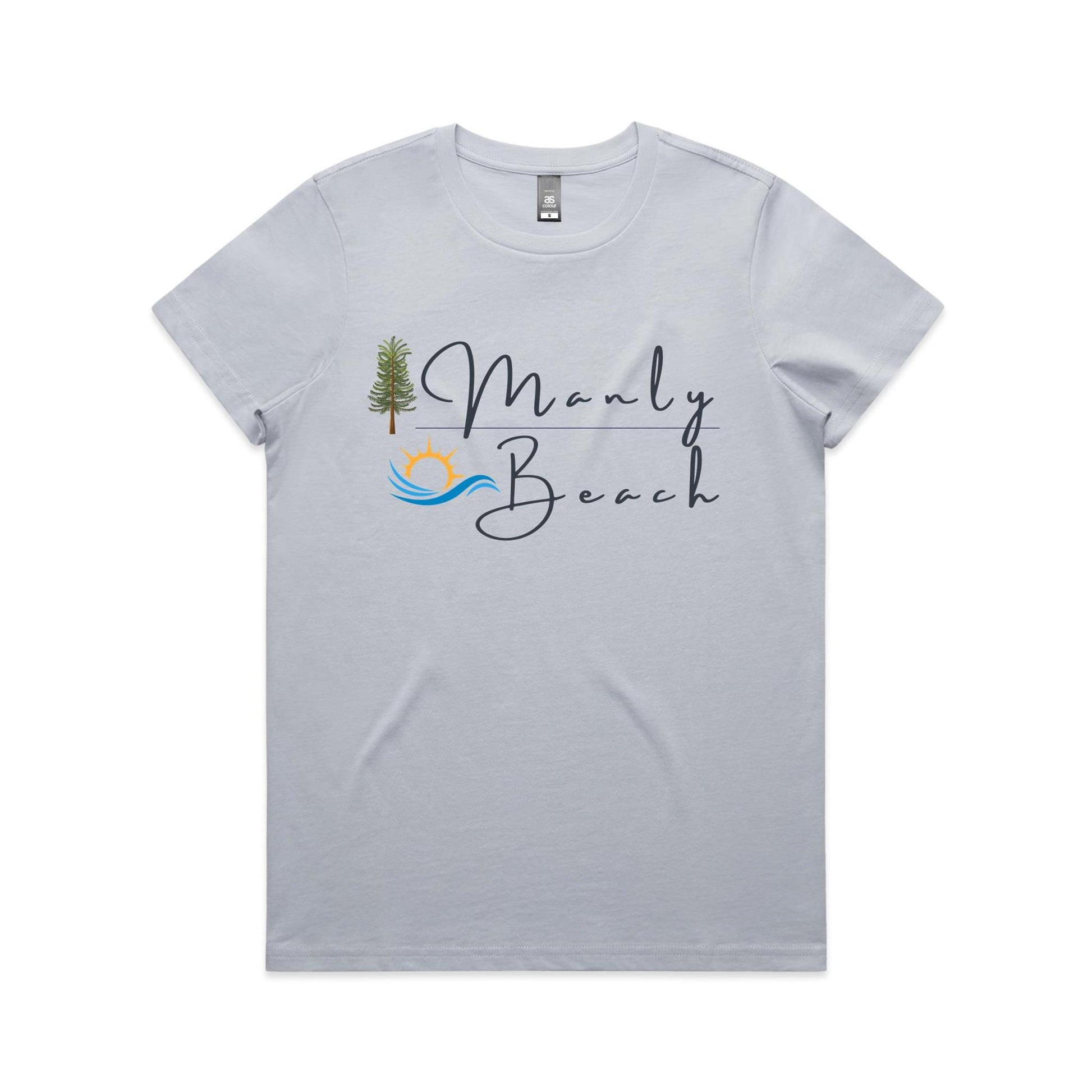 Lost Manly Custom Manly Beach Logo Limited Edition AS Colour Women's Maple Tee - Lost Manly Shop