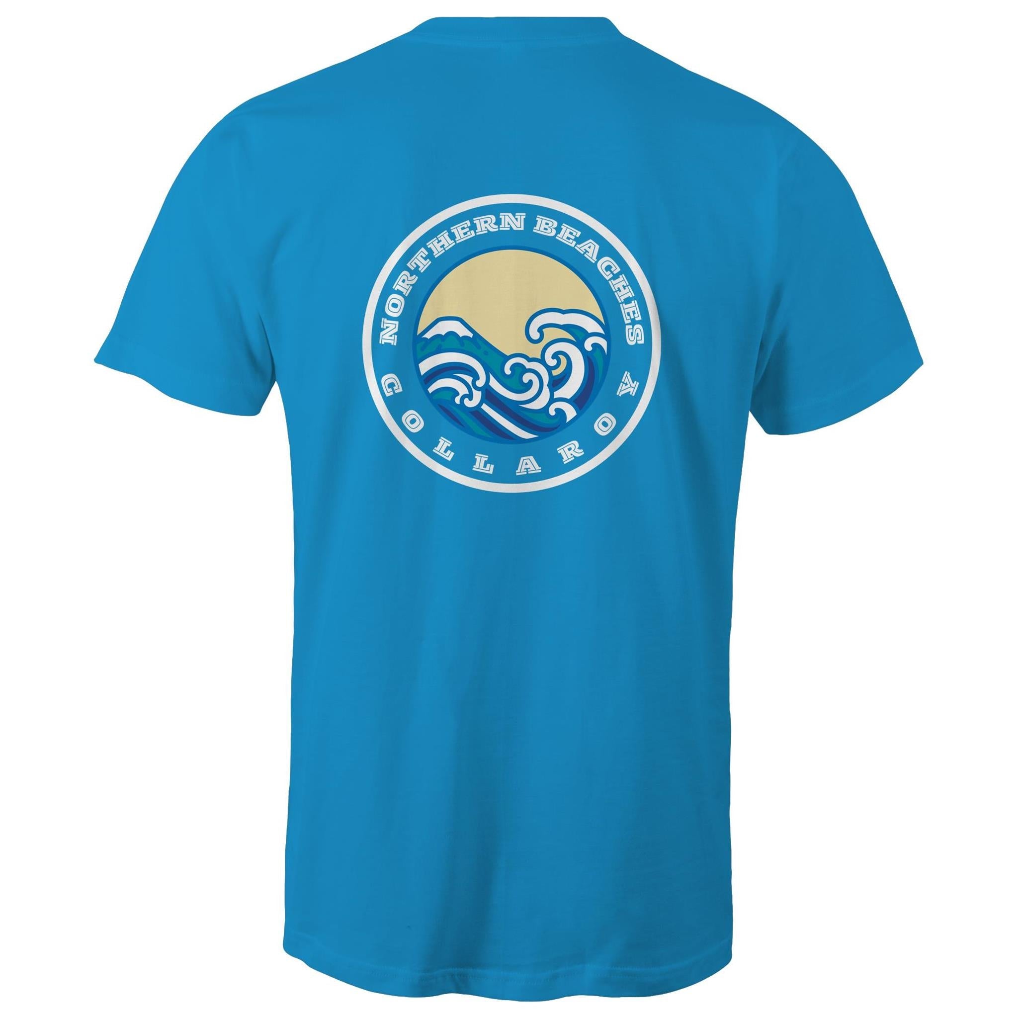 Bondi Born n Bred / Collaroy custom logos printed on AS Colour Staple - Mens T-Shirt 