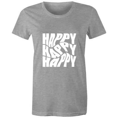 Women's Maple Tee Happy 