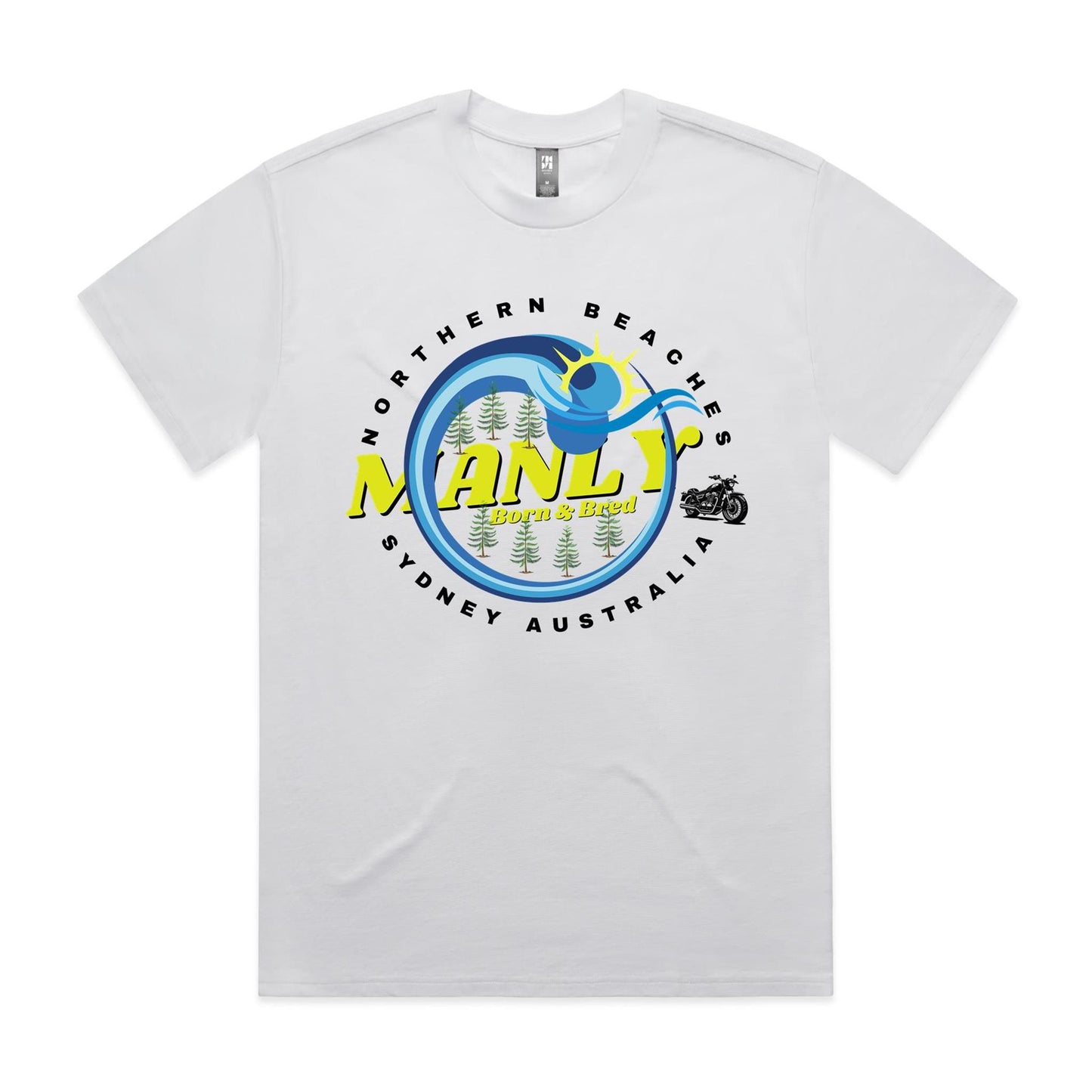 Lost Manly custom logo The Manly Barry Born & Bred edition - AS Colour Heavy Tee - Lost Manly Shop