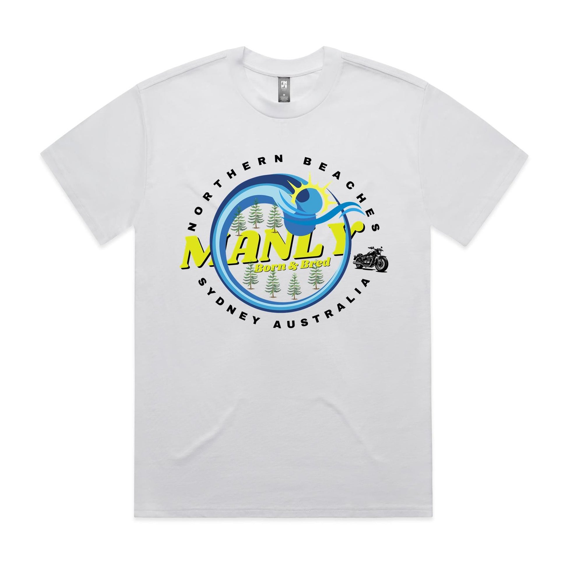 Lost Manly custom logo The Manly Barry Born & Bred edition - AS Colour Heavy Tee - Lost Manly Shop