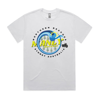 Lost Manly custom logo The Manly Barry Born & Bred edition - AS Colour Heavy Tee - Lost Manly Shop