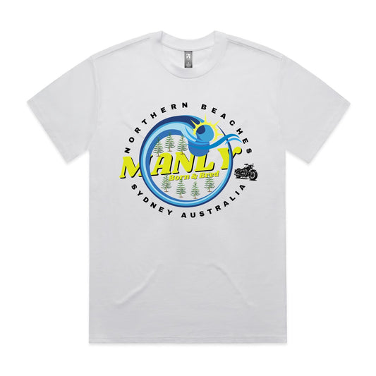 Lost Manly custom logo The Manly Barry Born & Bred edition - AS Colour Heavy Tee - Lost Manly Shop