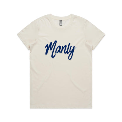 Lost Manly Custom Logo Manly Edition AS Colour Women's Maple Tee - Lost Manly Shop